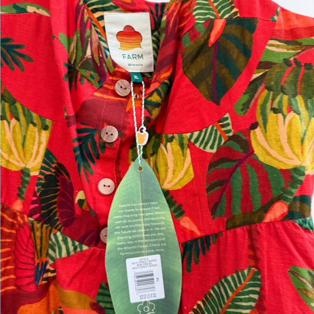 Farm Rio Red Mini Sundress - Picture 6 of 6